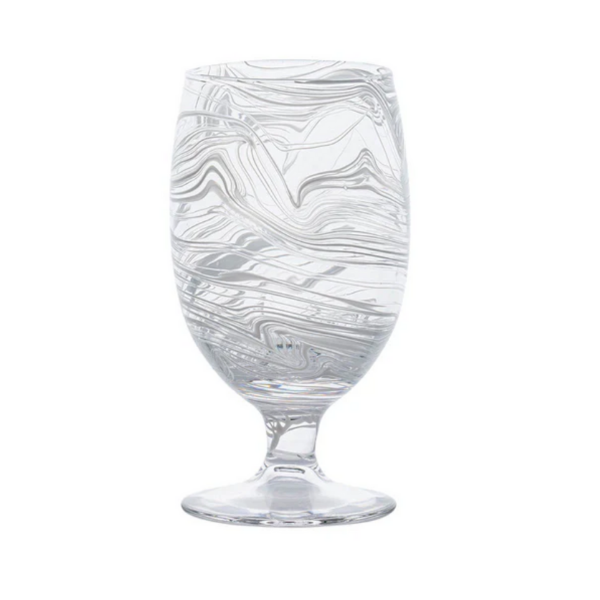 PURO MARBLED GOBLET - WHITE - JULISKA - Compralo en CorinneRegalos.com