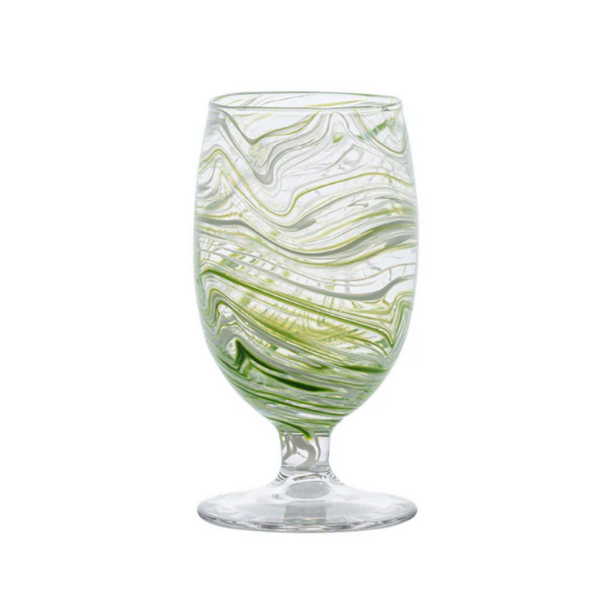 PURO MARBLED GOBLET - GREEN - JULISKA - Compralo en CorinneRegalos.com