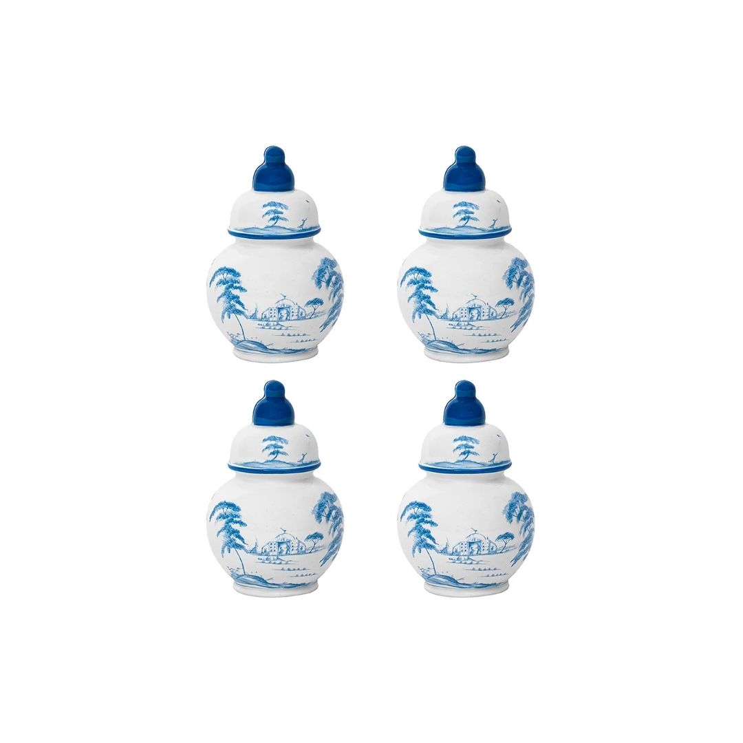 COUNTRY ESTATE PLACE CARD HOLDER SET/4 - DELFT BLUE - JULISKA - Compralo en CorinneRegalos.com