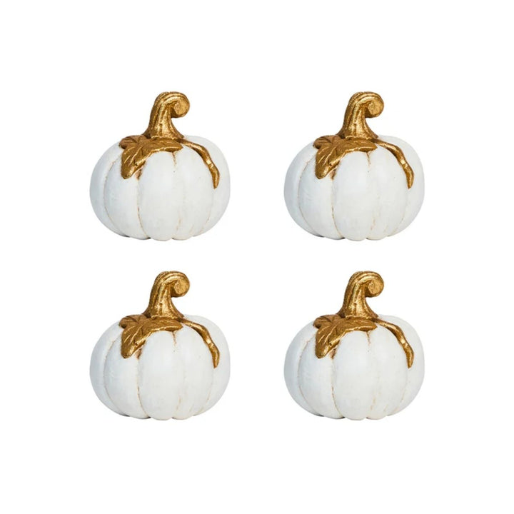 Forest Walk Pumpkin Place Card Holder Set/4 - Gold - JULISKA - Compralo en CorinneRegalos.com