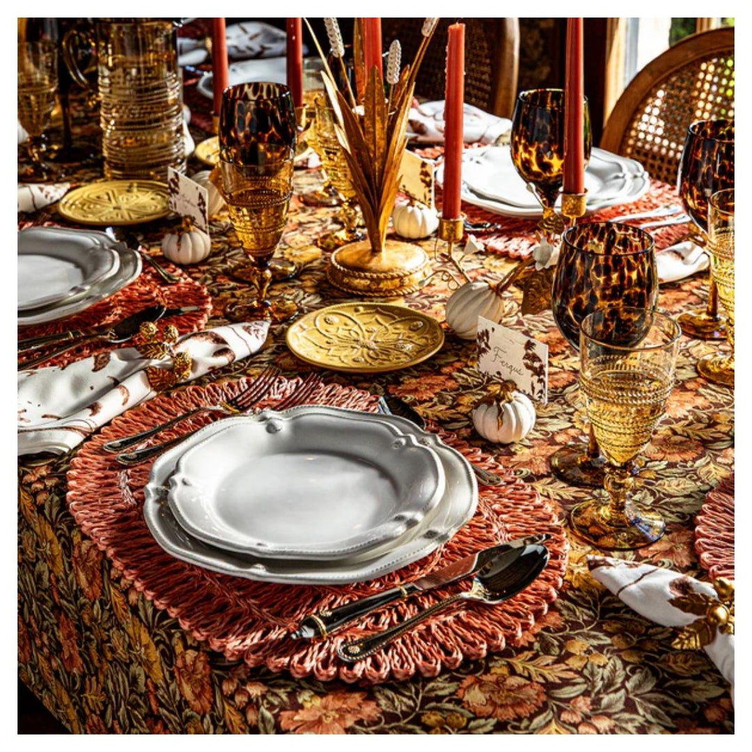 Forest Walk Pumpkin Place Card Holder Set/4 - Gold