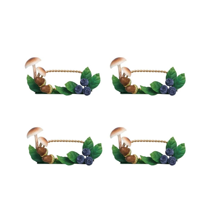 Forest Walk Mushroom & Acorn Place Card Holder Set/4 - Multi - JULISKA - Compralo en CorinneRegalos.com