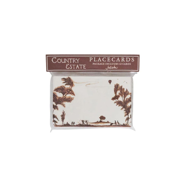 Country Estate Harvest Place Card Set/12 - Sepia