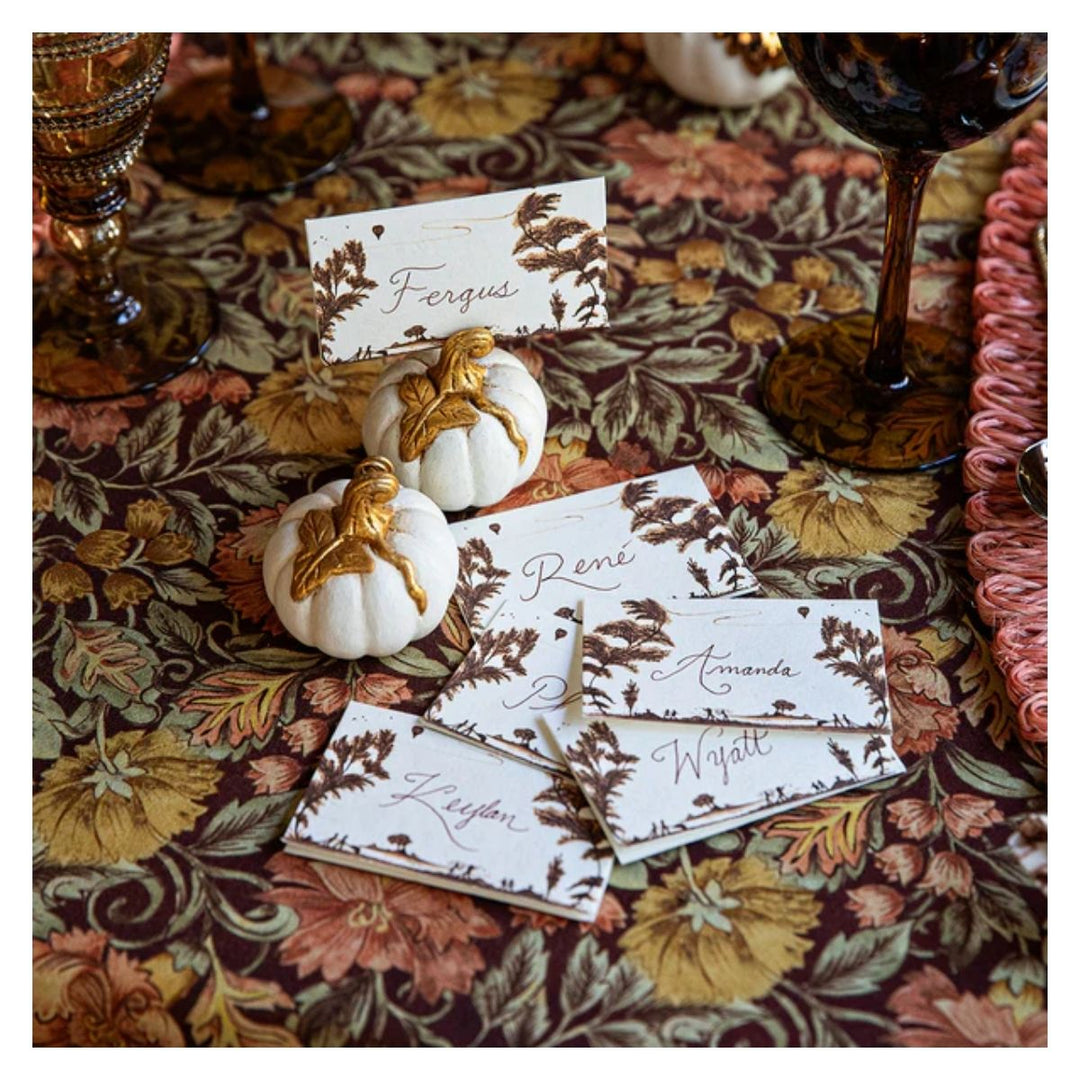 Country Estate Harvest Place Card Set/12 - Sepia