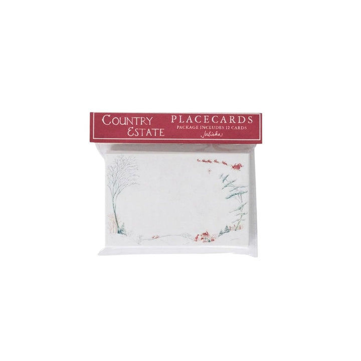 Country Estate Winter Frolic Place Card Set/12 - Evergreen