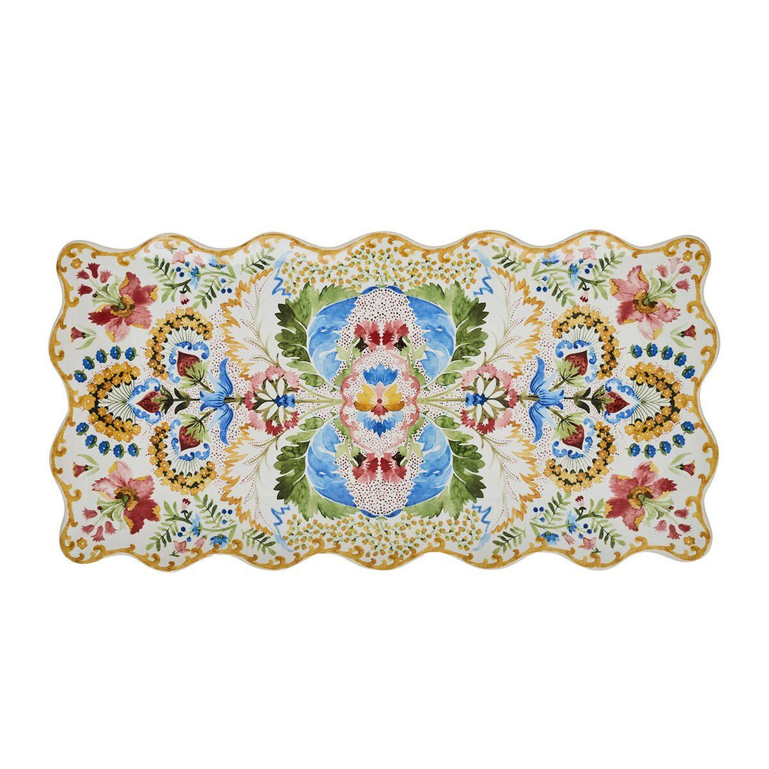"SOFIA 16"" RECTANGULAR PLATTER - MULTI" - JULISKA - Compralo en CorinneRegalos.com