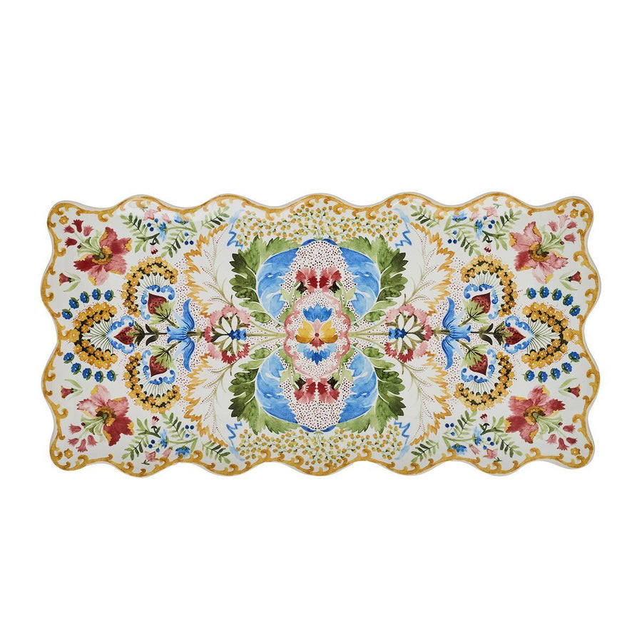 "SOFIA 16"" RECTANGULAR PLATTER - MULTI" - JULISKA - Compralo en CorinneRegalos.com