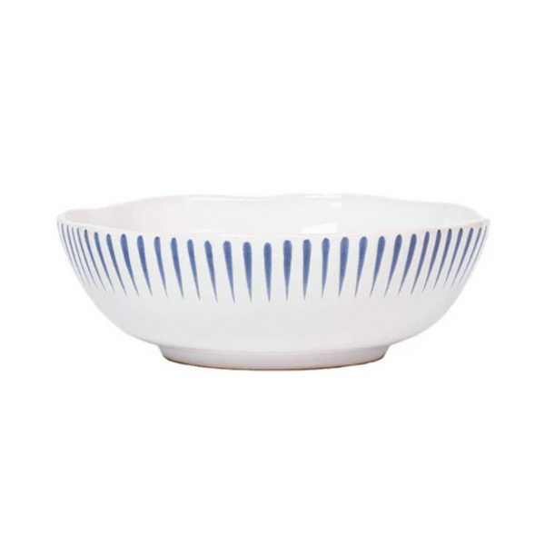 SITIO STRIPE COUPE BOWL - DELFT BLUE - JULISKA - Compralo en CorinneRegalos.com