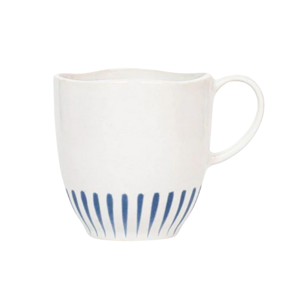 SITIO STRIPE MUG - DELFT BLUE - JULISKA - Compralo en CorinneRegalos.com