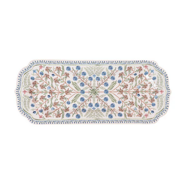 VILLA SEVILLE 15” HOSTESS TRAY - CHAMBRAY - JULISKA - Compralo en CorinneRegalos.com