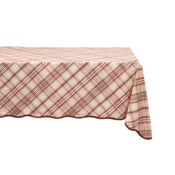 HARVEST TARTAN 60  X 120  TABLECLOTH - MULBERRY BROWN - JULISKA - Compralo en CorinneRegalos.com