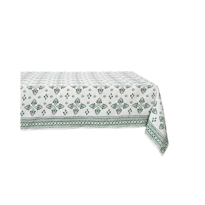 "Iberian Border 60"" x 120"" Tablecloth - Evergreen" - JULISKA - Compralo en CorinneRegalos.com