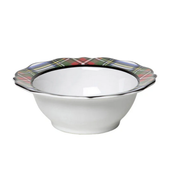 STEWART TARTAN CEREAL/ICE CREAM BOWL - JULISKA - Compralo en CorinneRegalos.com