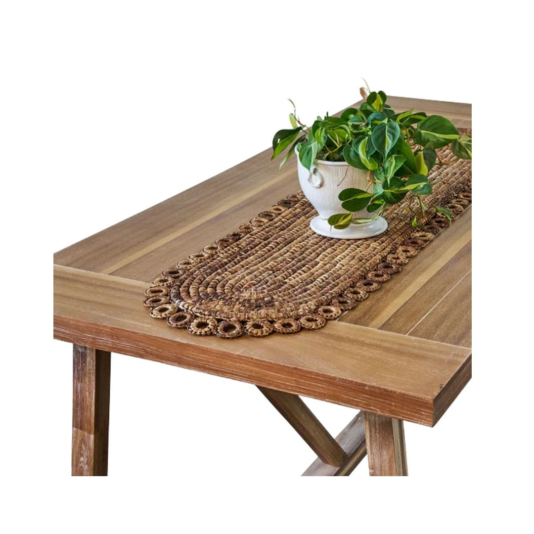 "Rustic Ring 16"" x 60"" Table Runner - Natural"