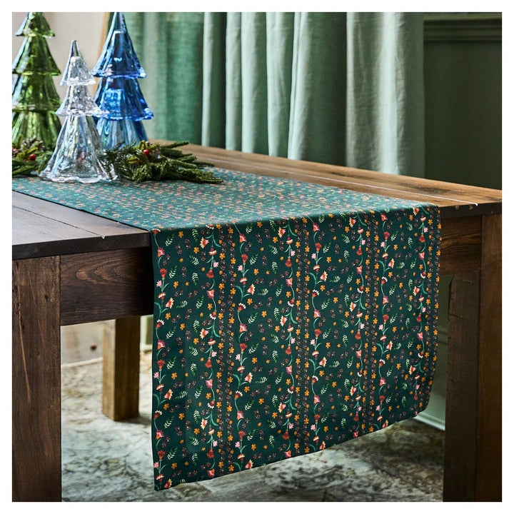 "Klara 18"" x 90"" Table Runner - Evergreen"