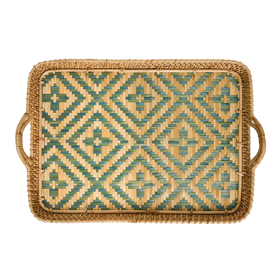 "VILLA SEVILLE 18"" TRAY - CHAMBRAY" - JULISKA - Compralo en CorinneRegalos.com