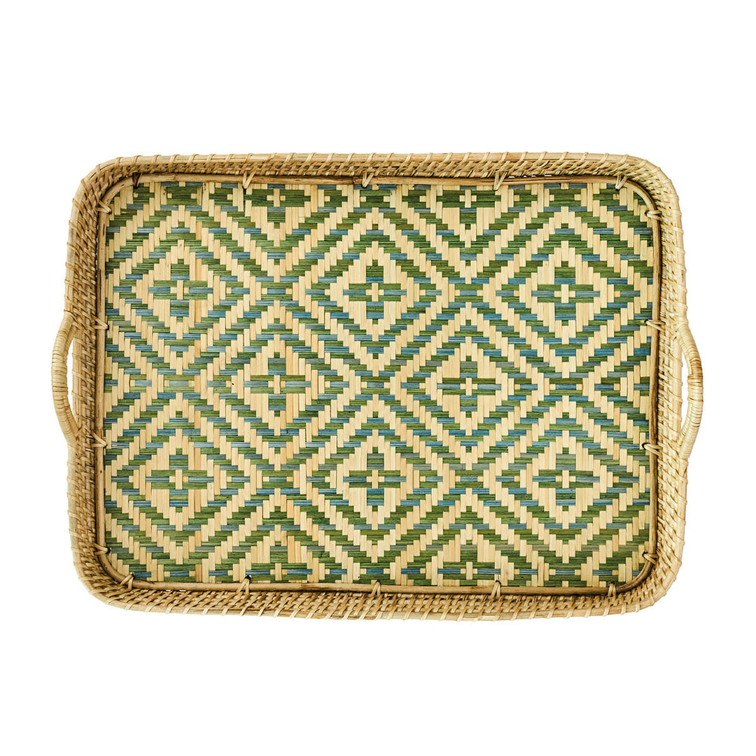 "VILLA SEVILLE 21"" TRAY - CHAMBRAY" - JULISKA - Compralo en CorinneRegalos.com