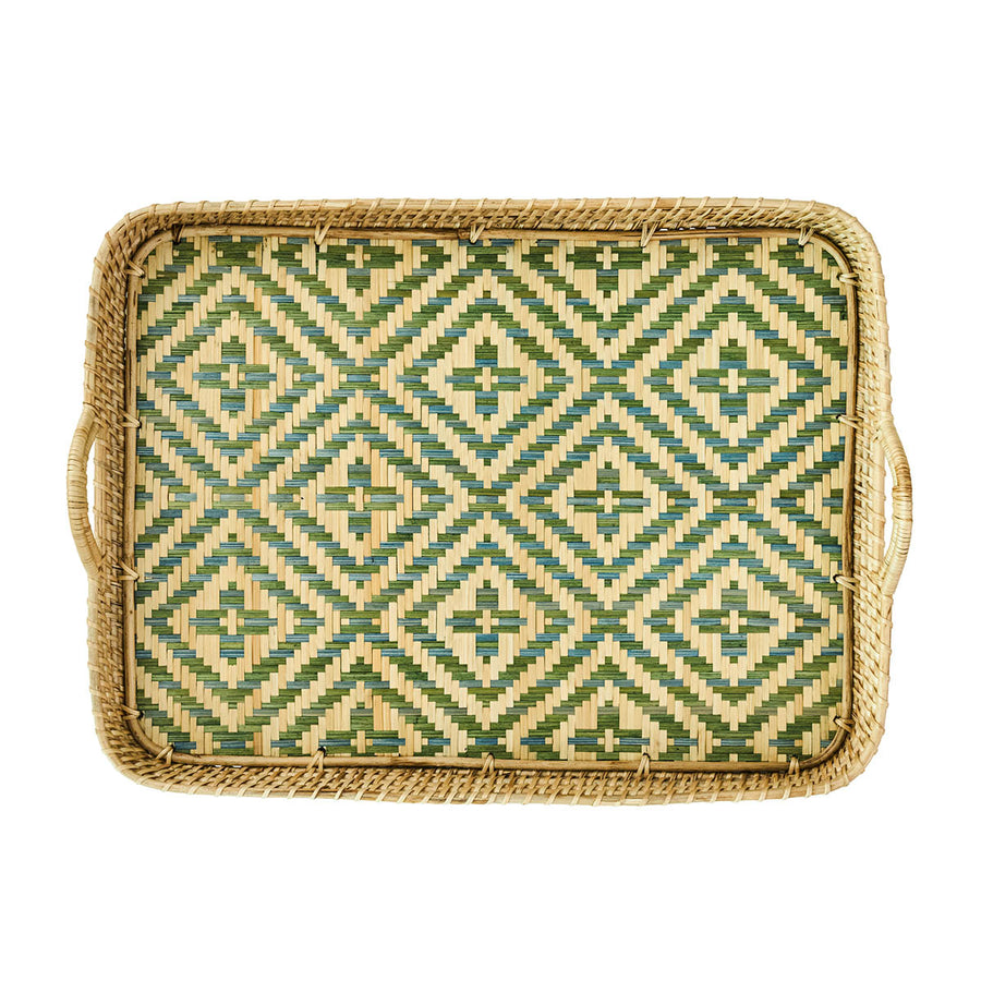 "VILLA SEVILLE 21"" TRAY - CHAMBRAY" - JULISKA - Compralo en CorinneRegalos.com