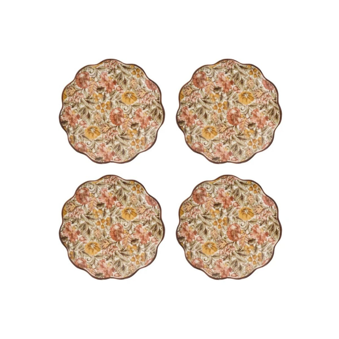 Willa Cocktail Plate Set/4 - Amber - JULISKA - Compralo en CorinneRegalos.com