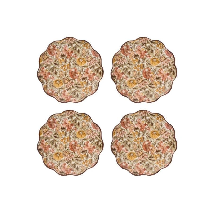 Willa Cocktail Plate Set/4 - Amber - JULISKA - Compralo en CorinneRegalos.com