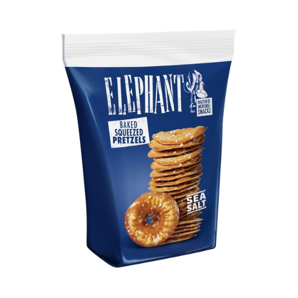 AL ELEPHANT PRETZELS SEA SALT - PRETZELS CON SAL - Calvbrunnen - Compralo en CorinneRegalos.com