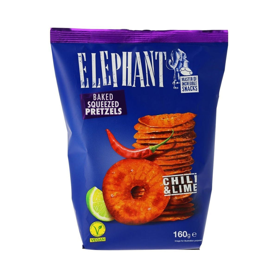 AL ELEPHANT PRETZELS CHILI & LIME - PRETZELS CON LIMÓN Y CHILE - Calvbrunnen - Compralo en CorinneRegalos.com
