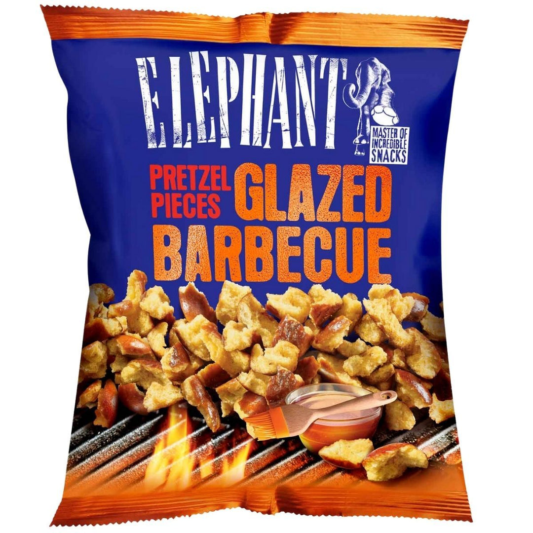 AL ELEPHANT PRETZEL PIECES GLAZED BARBECUE - TROZOS DE PRETZEL CON BARBACOA - Calvbrunnen - Compralo en CorinneRegalos.com