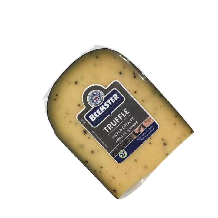 BM TRUFFLE GOUDA - AÑEJADO 2 MESES - RICO, CREMOSO CON SABOR A NUEZ Y TRUFAS