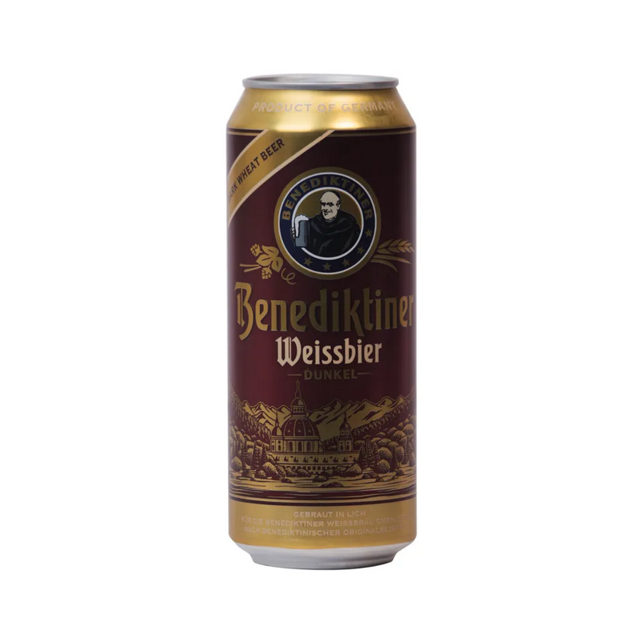 BR 500ML BENEDICTINER DUNKElL LATA- CERVEZA DE TRIGO OSCURA - Calvbrunnen - Compralo en CorinneRegalos.com