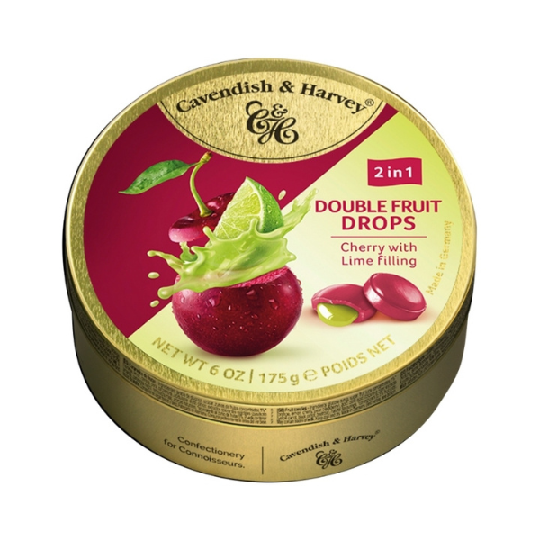 175 G DUO FRUIT CHERRY FILL  DULCES CON SABOR A CEREZA RELLENOS DE LIMA - Calvbrunnen - Compralo en CorinneRegalos.com