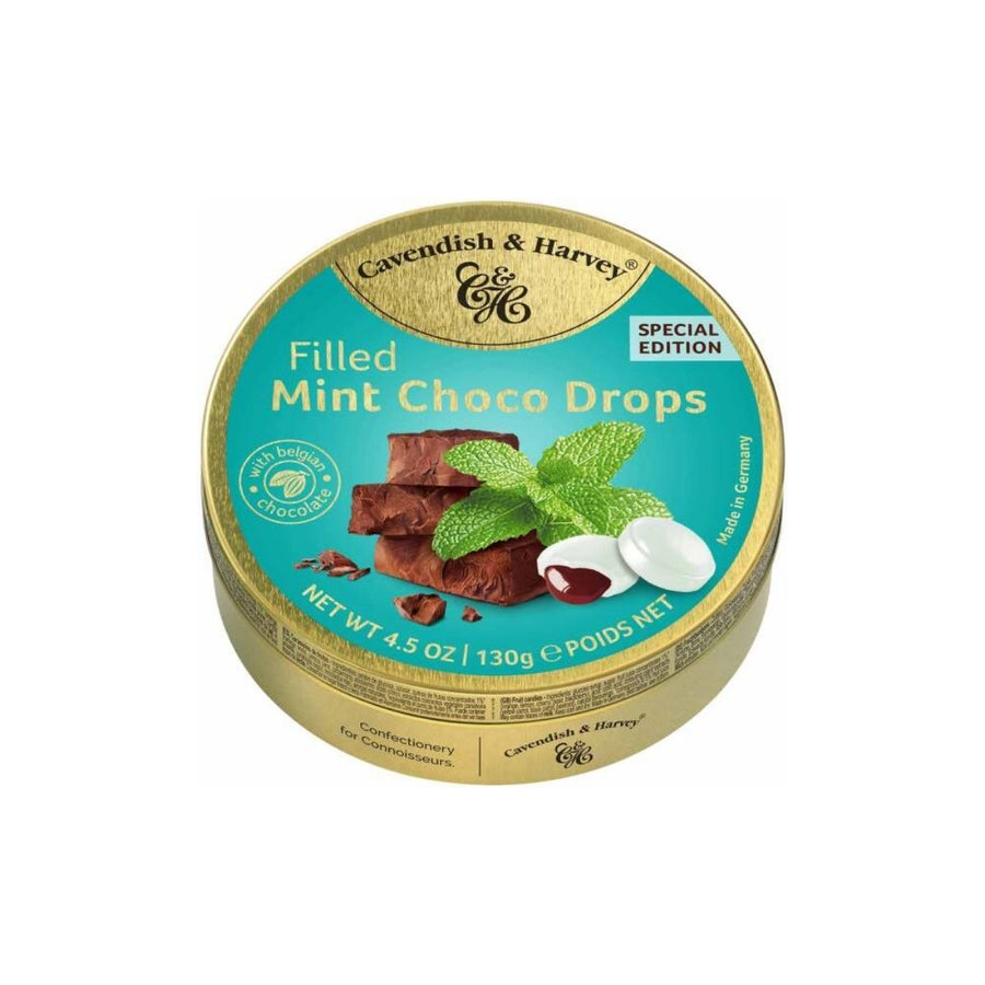 CH 130G FILLED MONT CHOCOLATE DROPS  DULCES DE MENTA RELLENOS DE CHOCOLATE - Calvbrunnen - Compralo en CorinneRegalos.com