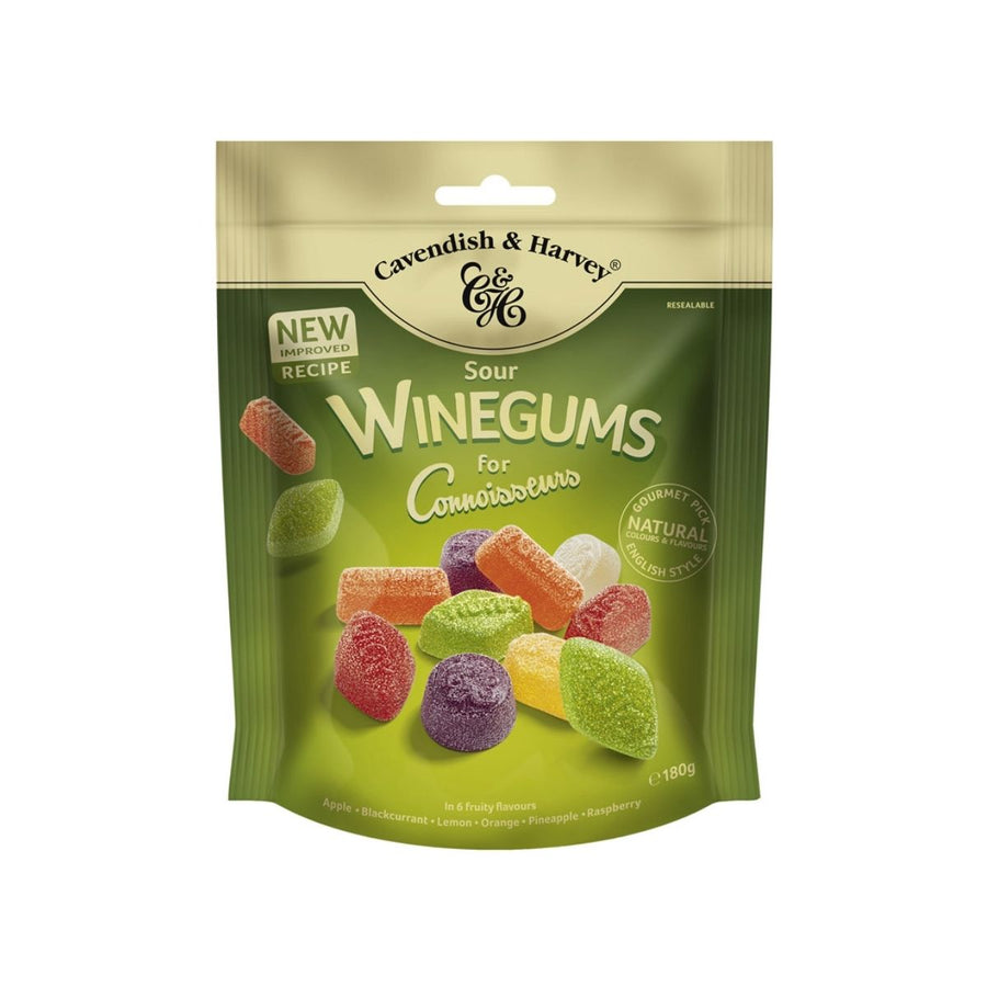 180G SOUR WINEGUMS- GOMITAS ACIDAS DE FRUTAS MIXTAS - Calvbrunnen - Compralo en CorinneRegalos.com