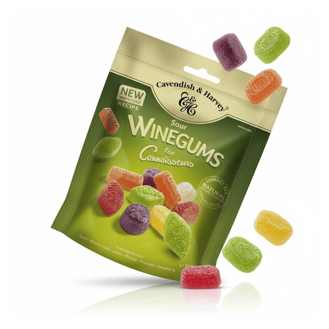 180G SOUR WINEGUMS- GOMITAS ACIDAS DE FRUTAS MIXTAS