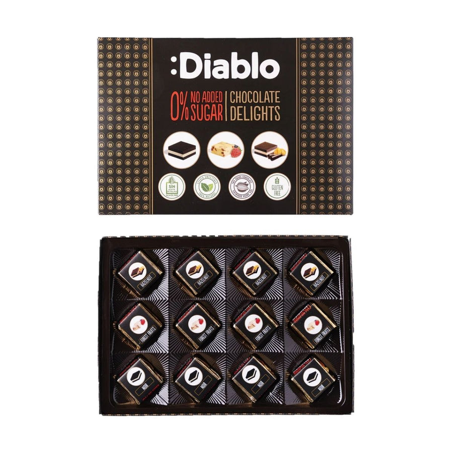 DI CHOCOLATE BOX WITH STEVIA - TRUFAS SURTIDA DE CHOCOLATE CON ESTEVIA - Calvbrunnen - Compralo en CorinneRegalos.com