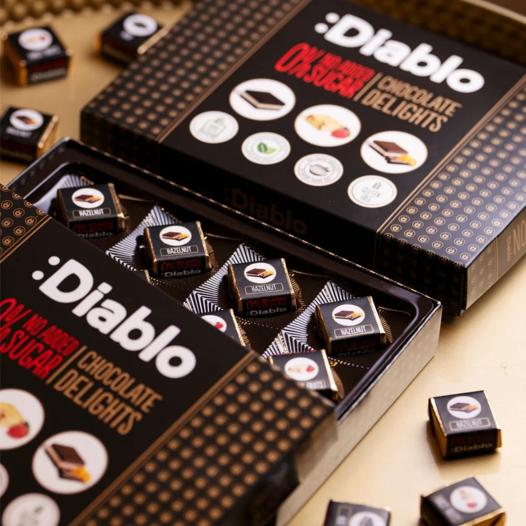 DI CHOCOLATE BOX WITH STEVIA - TRUFAS SURTIDA DE CHOCOLATE CON ESTEVIA