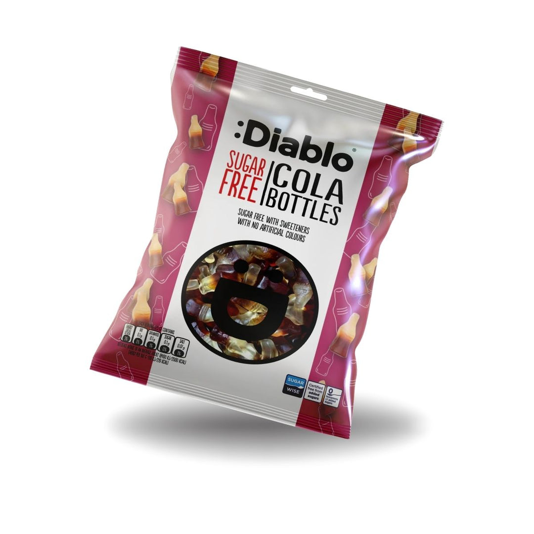 DI SUGAR FREE COLA BOTTLE GUMMIES - GOMITAS SIN AZÚCAR SABOR COLA