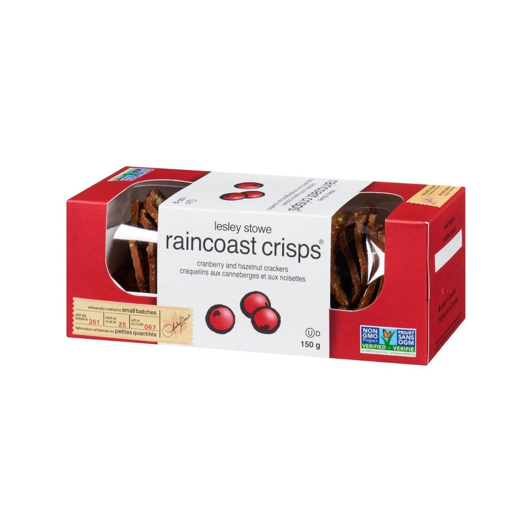 DR LESLEY STOWE CRISPS CRANBERRY HAZELNUT