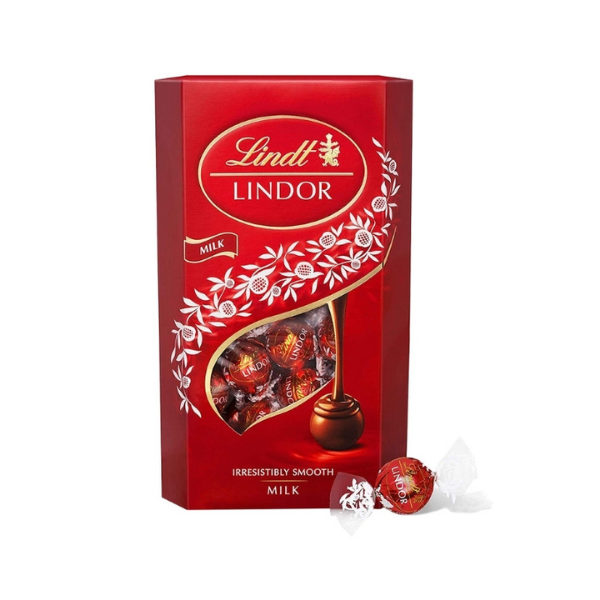 11 TRUFAS LINDOR DE CHOCOLATE CON LECH - Calvbrunnen - Compralo en CorinneRegalos.com