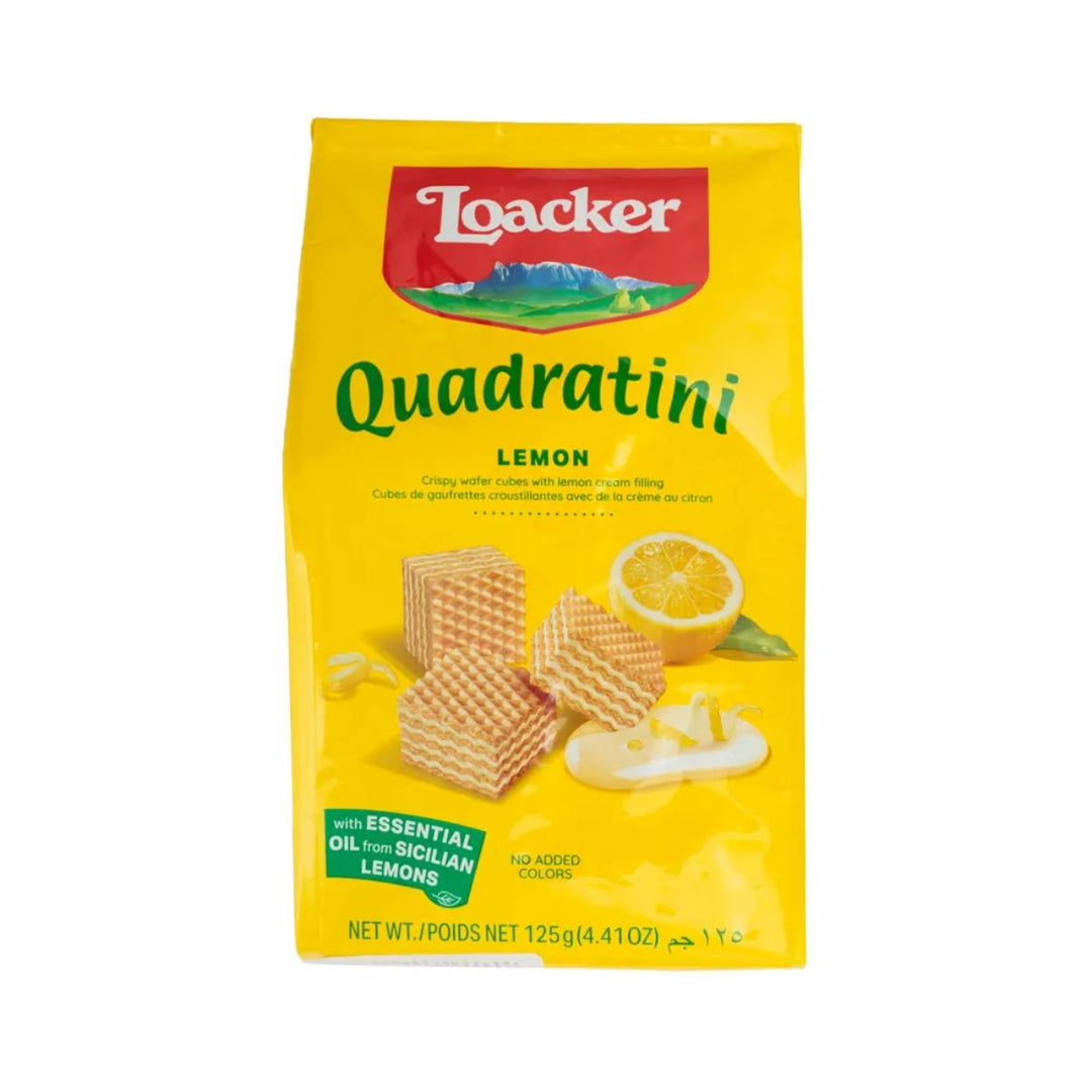 LO 125G QUADRATINI LEMON - GALLETA WAFLE CON CREMA DE LIMÓN - Calvbrunnen - Compralo en CorinneRegalos.com