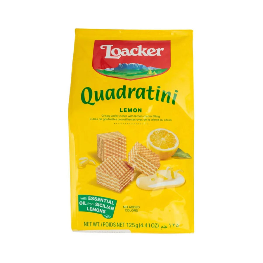 LO 125G QUADRATINI LEMON - GALLETA WAFLE CON CREMA DE LIMÓN - Calvbrunnen - Compralo en CorinneRegalos.com
