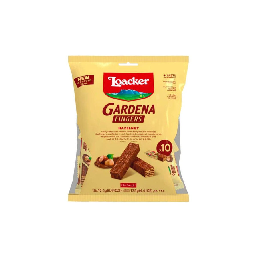 GARDENA HAZELNUT - BOLSA CON 10 UNIDADES DE GALLETA RELLENA DE CREMA DE AVELLANA 125G - Calvbrunnen - Compralo en CorinneRegalos.com