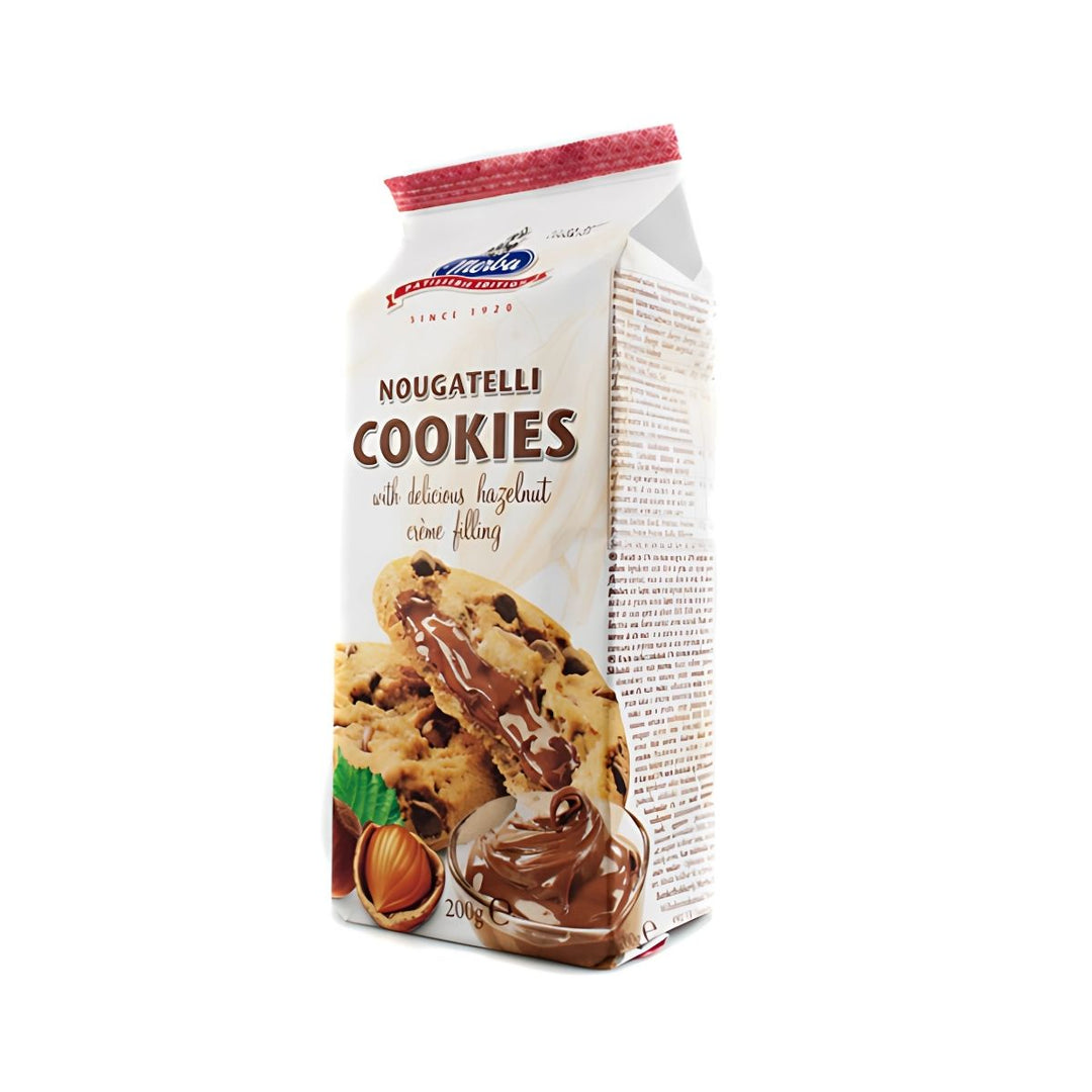 GALLETA CON RELLENO DE CREMA DE AVELLANAS 200GR