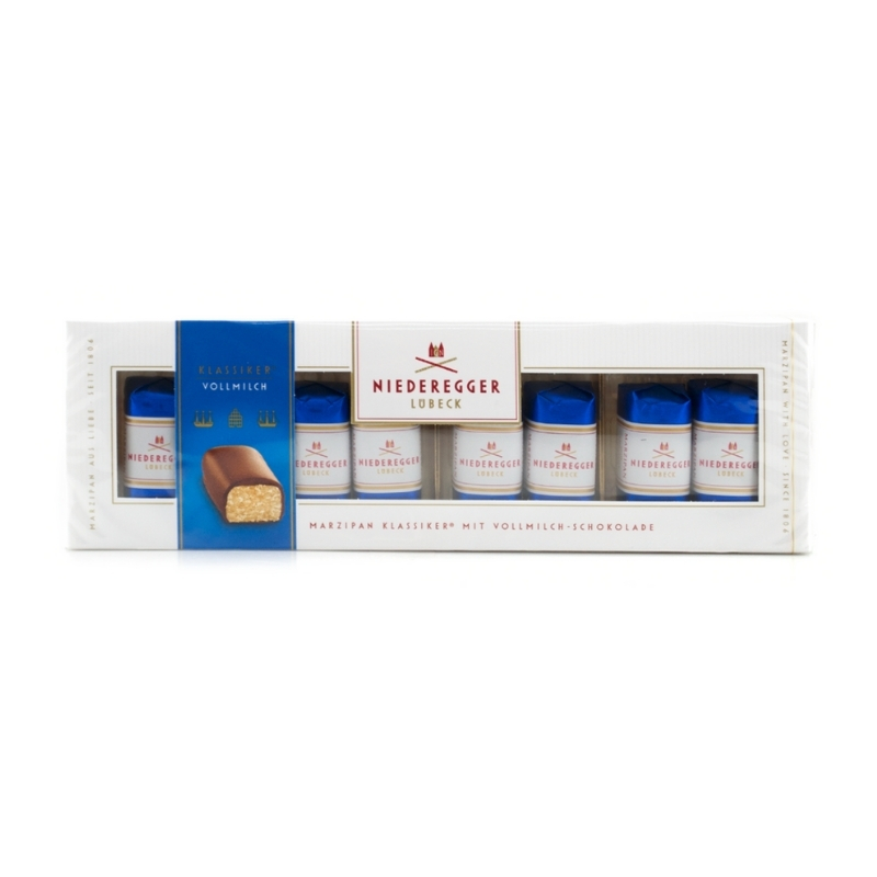 NR Marzipan Klassiker Vollmilch - mazapán con chocolate de leche - 8 uni - Calvbrunnen - Compralo en CorinneRegalos.com