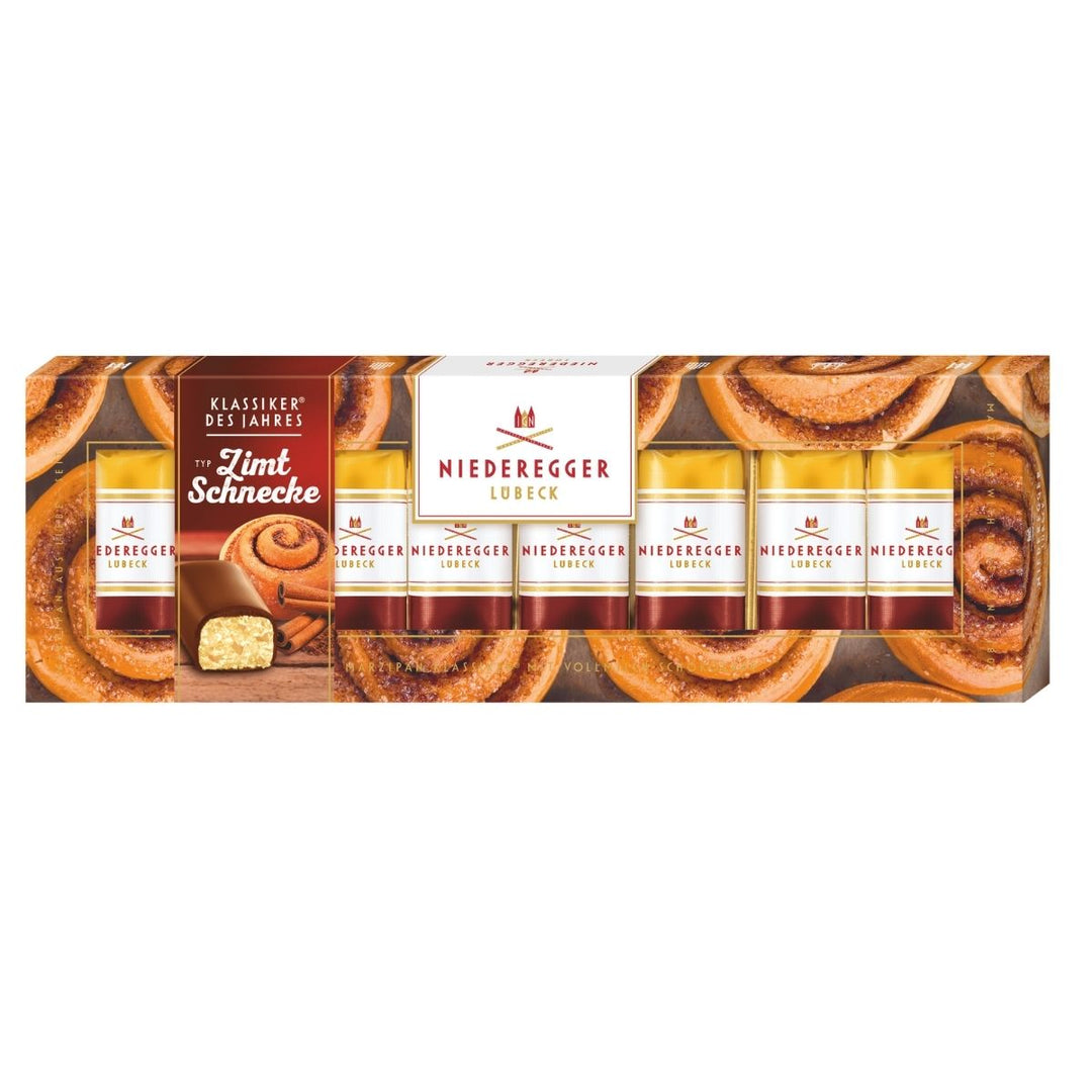 NR 100G KLASSIKER DES JAHRES ZIMTSCHNECKE - MAZAPÁN SABOR ROLLO DE CANELA - Calvbrunnen - Compralo en CorinneRegalos.com