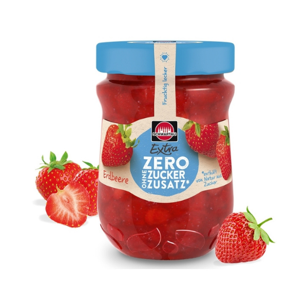 MERMELADA DE FRESA SIN AZÚCAR 280g - Calvbrunnen - Compralo en CorinneRegalos.com
