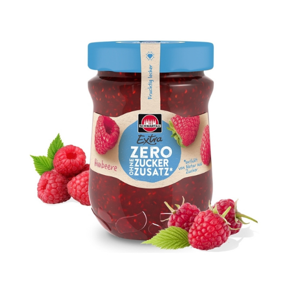 MERMELADA DE FRAMBUESA SIN AZÚCAR 280g - Calvbrunnen - Compralo en CorinneRegalos.com