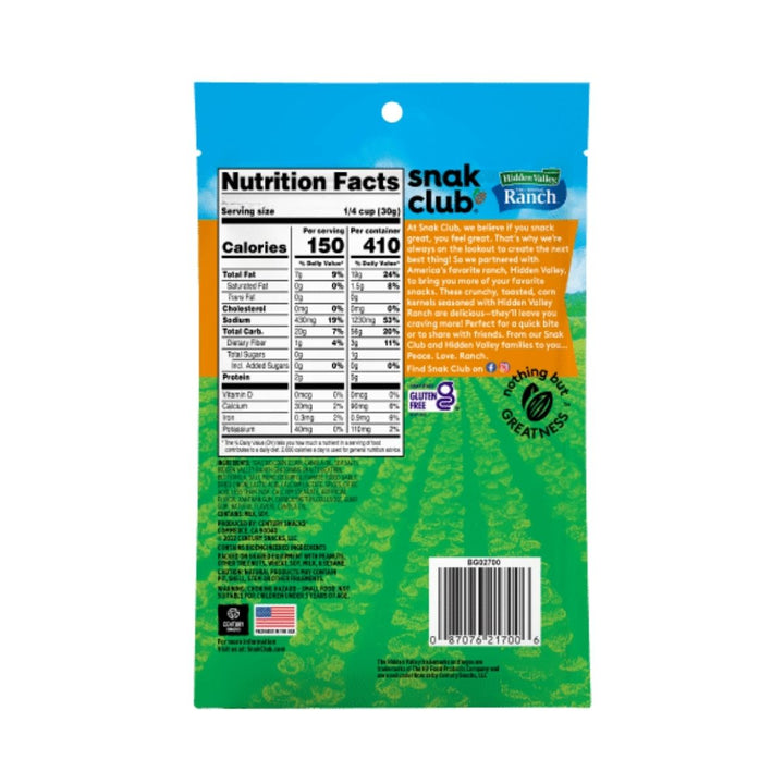 MAÍZ TOSTADO CON ADEREZO RANCH 2.25 oz