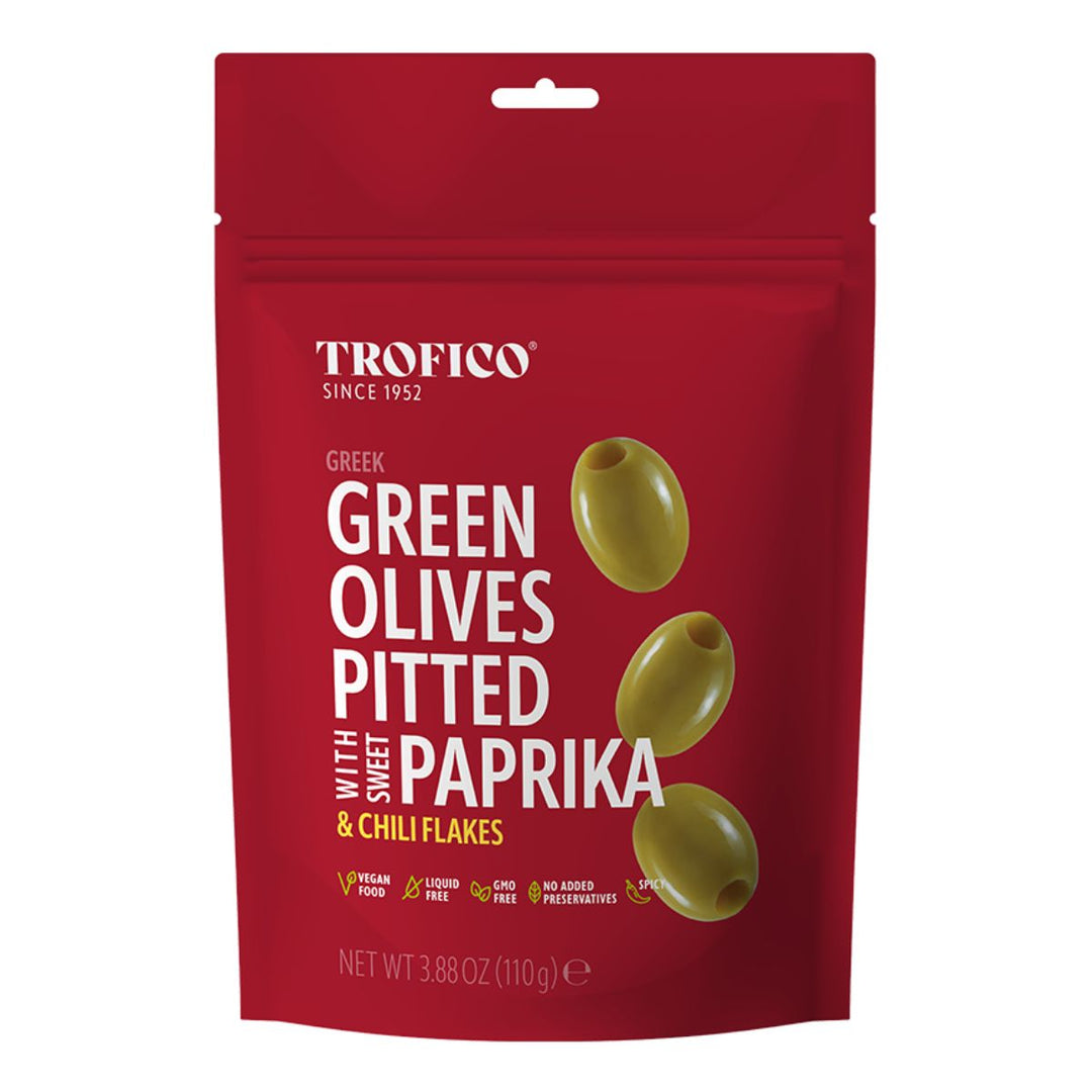 TR GREEK KALAMATA PITTED OLIVES WITH GARLIC & THYME -  ACEITUNAS KALAMATA CON AJO Y TOMILLO - Calvbrunnen - Compralo en CorinneRegalos.com