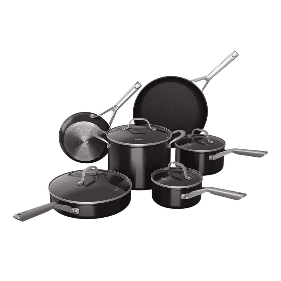 NEVERSTICK ESSENTIAL 10-PIECE COOKWARE SET - NINJA - Compralo en CorinneRegalos.com