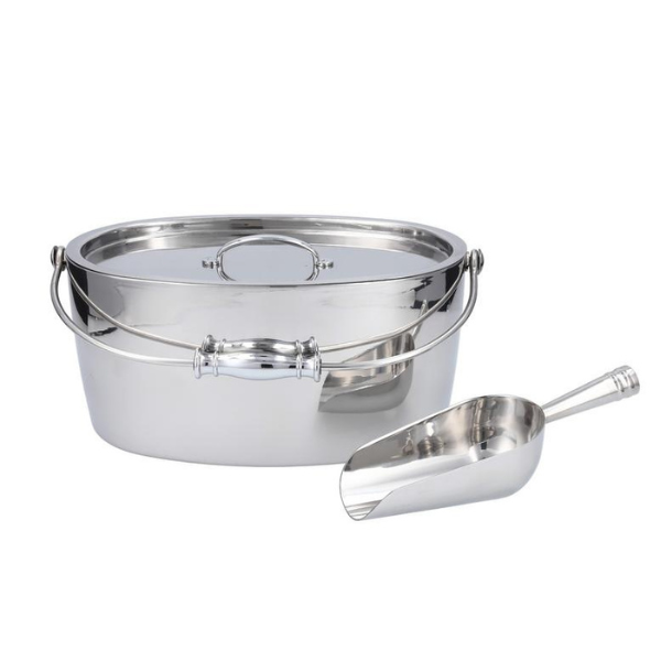 "CRAFTHOUSE OVAL ICE BUCKET W/SCOOP SET 12X5.25"" (30X13CM)" - FORTESSA - Compralo en CorinneRegalos.com